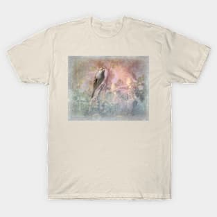 Chipping Sparrow in Nature with Painterly Effect T-Shirt